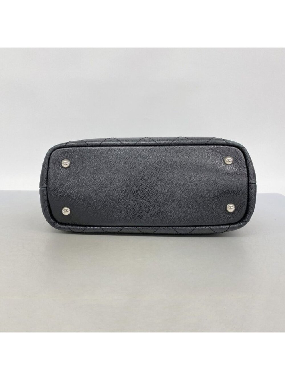 Chanel Tote Caviar Leather Black Silver - Picture 3 of 10